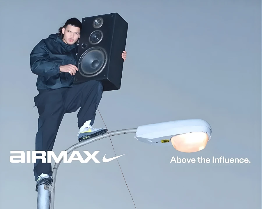Nike Air Max, Above the Influence, pattern interrupt absurde